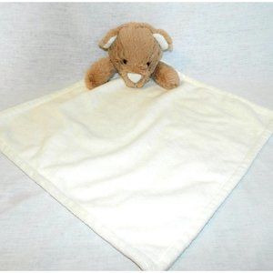 Blankets & Beyond Brown Bear Security Blanket cream Baby plush Nunu lovey